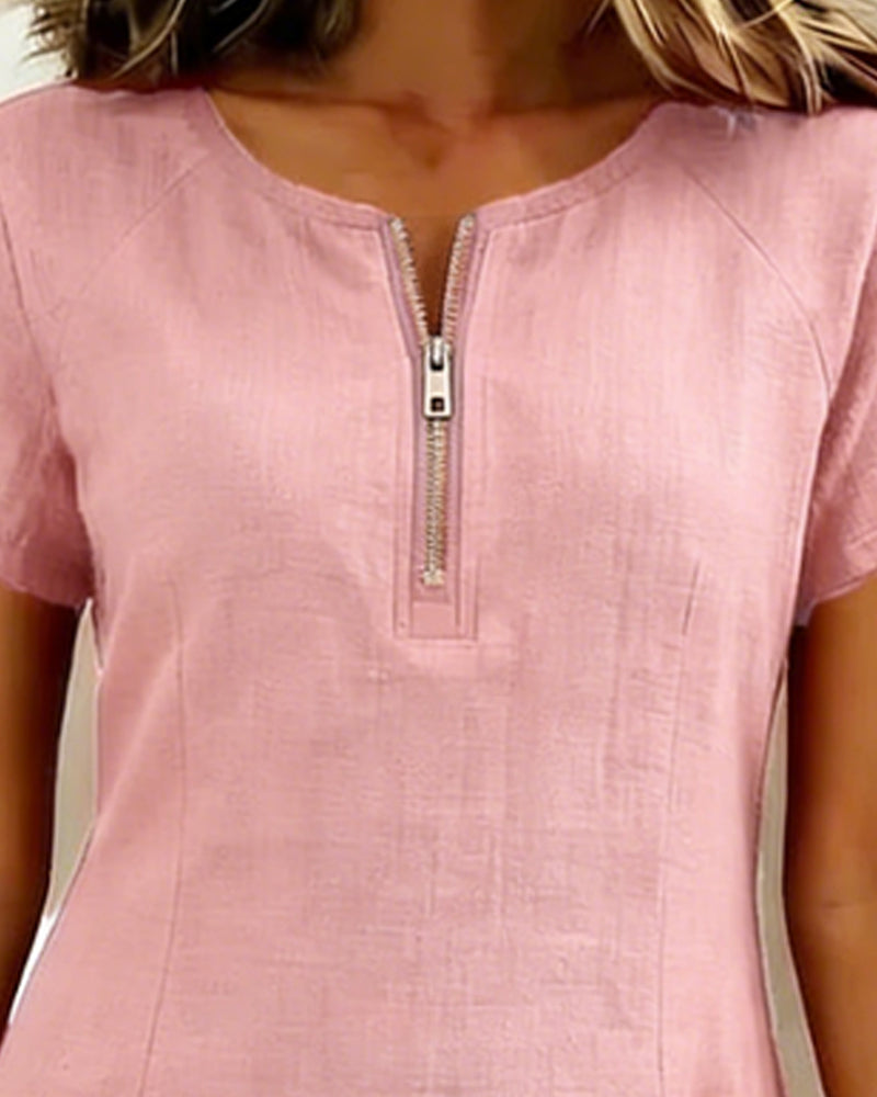 Vestido de algodón Rosa