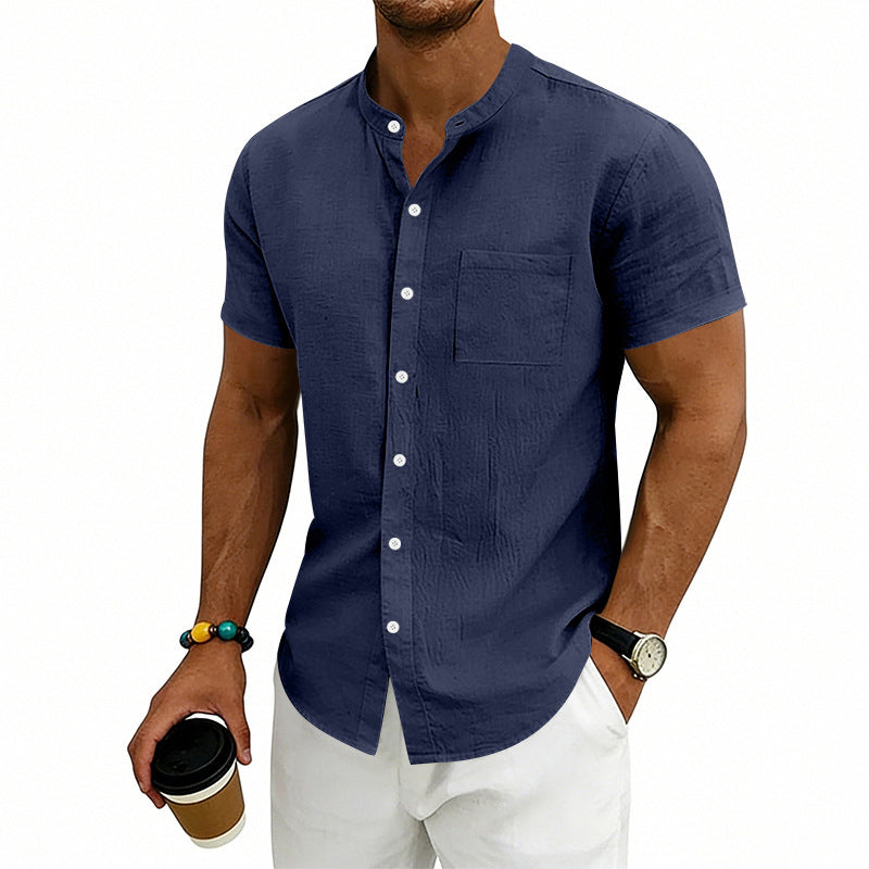 Camisa Manga Corta - Azul Marino