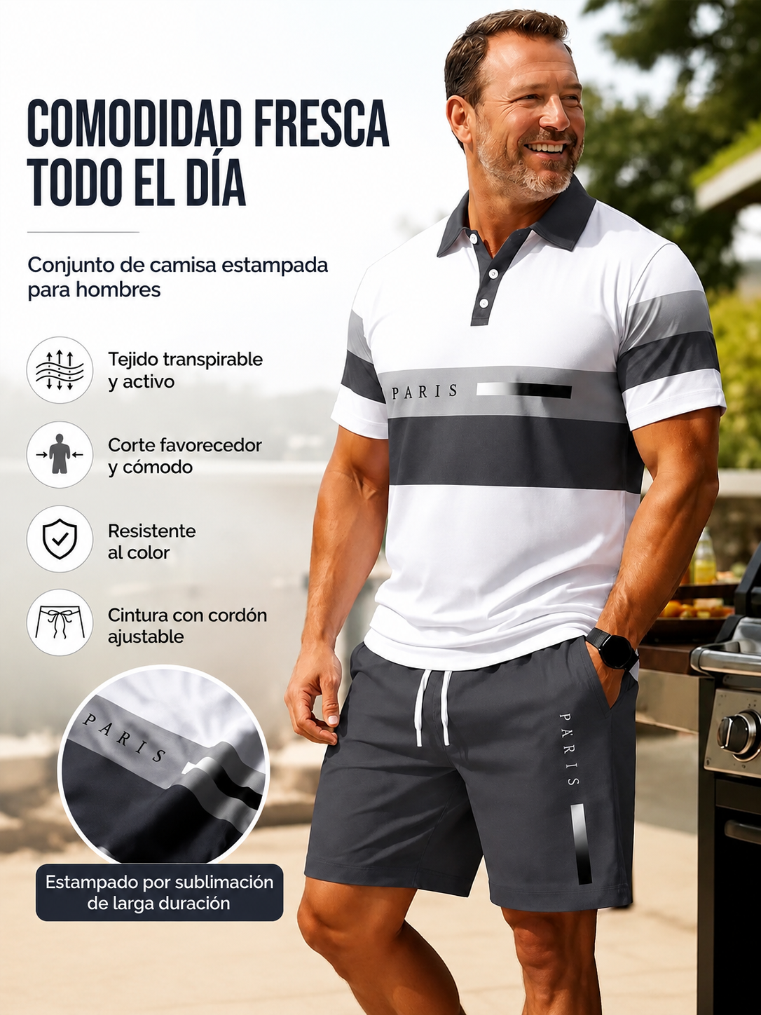 Conjunto Levante | Polo y Bermuda