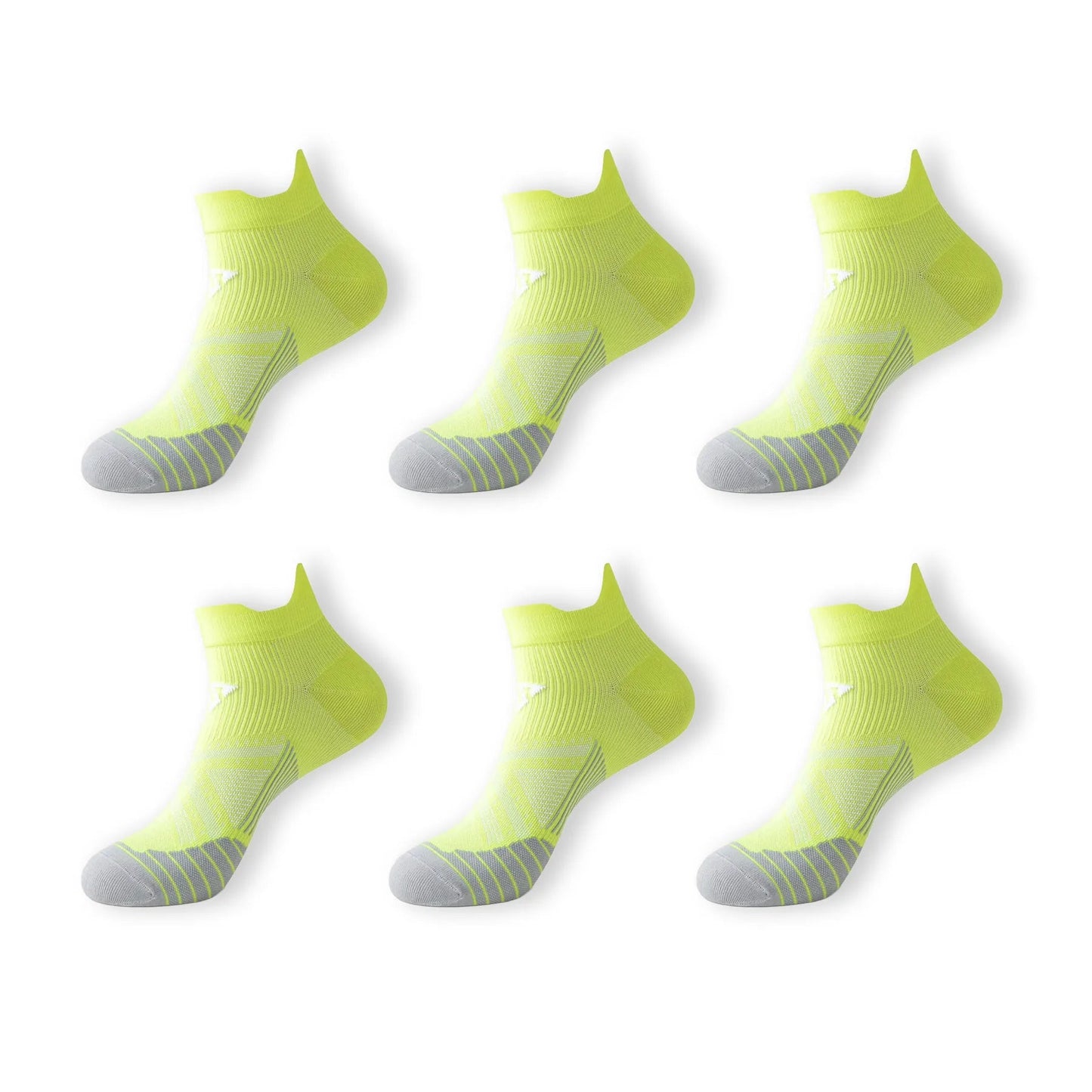 Pack de 3 Calcetines Running Transpirables - Amarillo Limón