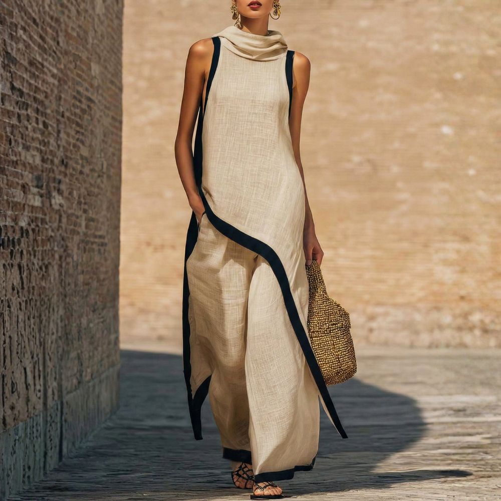 Conjunto de lino Jovanne - Khaki