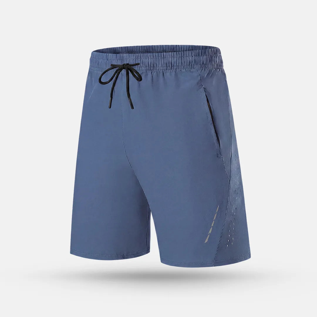 Pantalón Corto Deportivo Quick Ligero - Azul Grisáceo