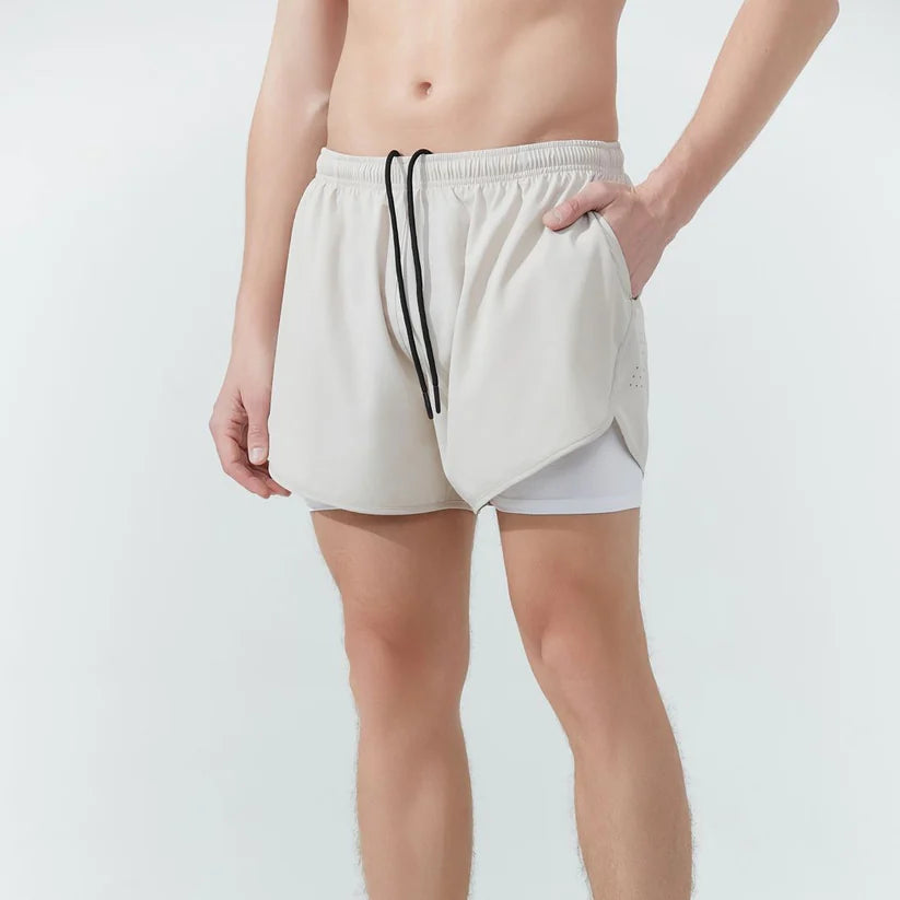 Pantalón Corto Running 2 en 1 Aero Ventilado