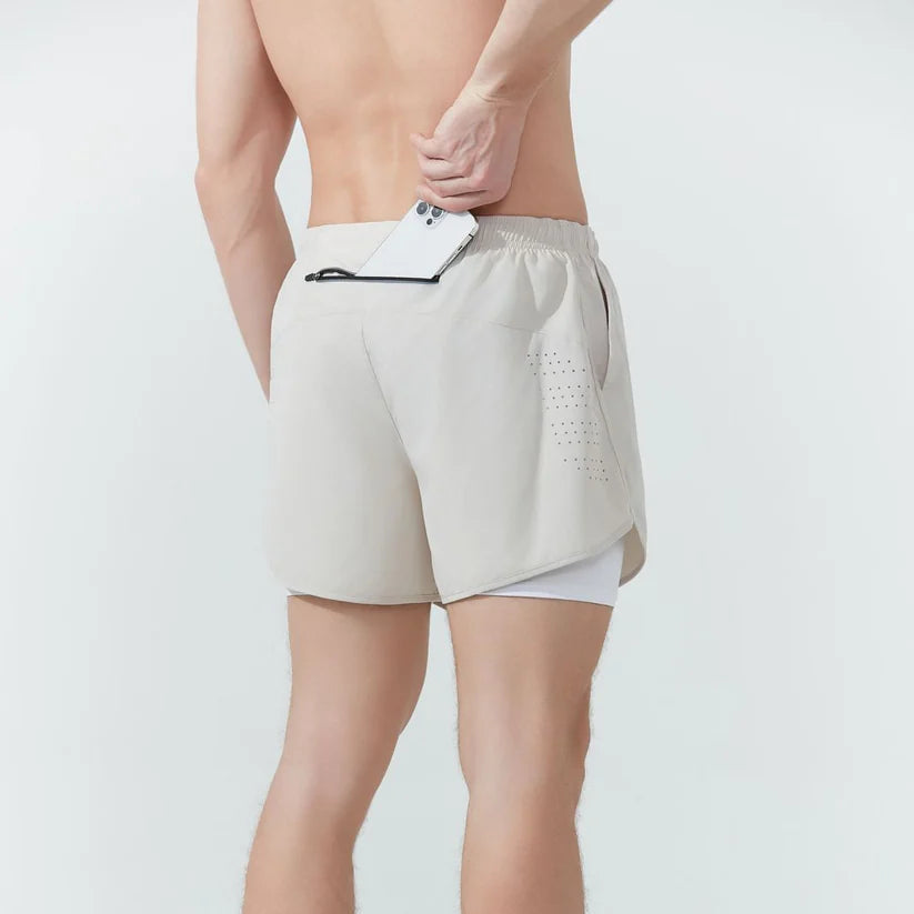 Pantalón Corto Running 2 en 1 Aero Ventilado