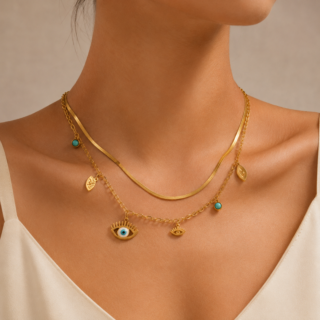 Cadena Oro Layered