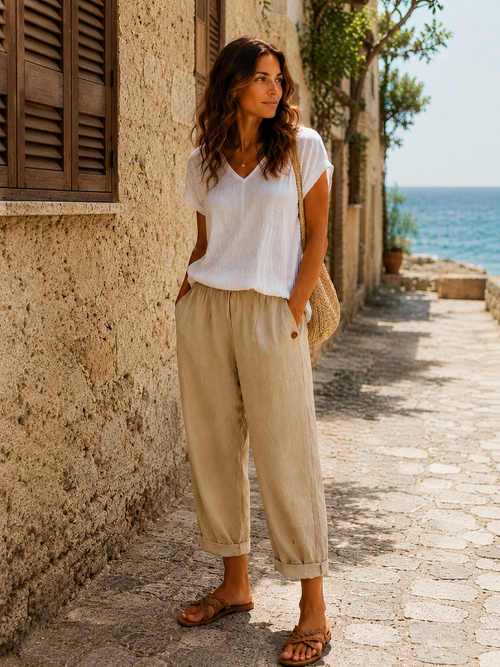 Pantalón Lino Toscana