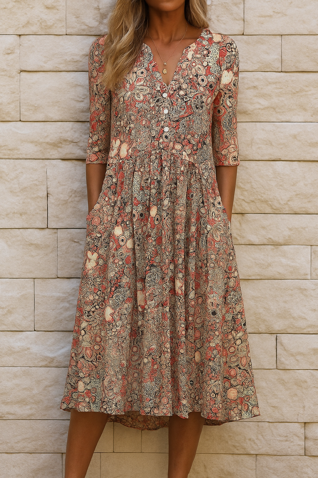 Vestido Élise - Beige