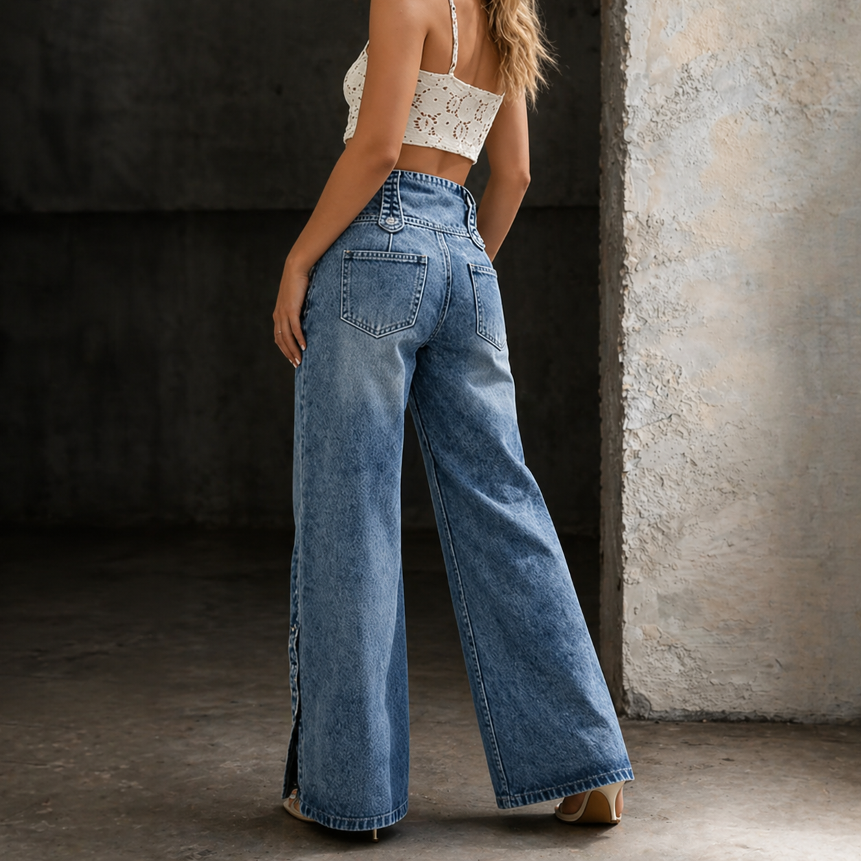 Jeans Tiro Alto