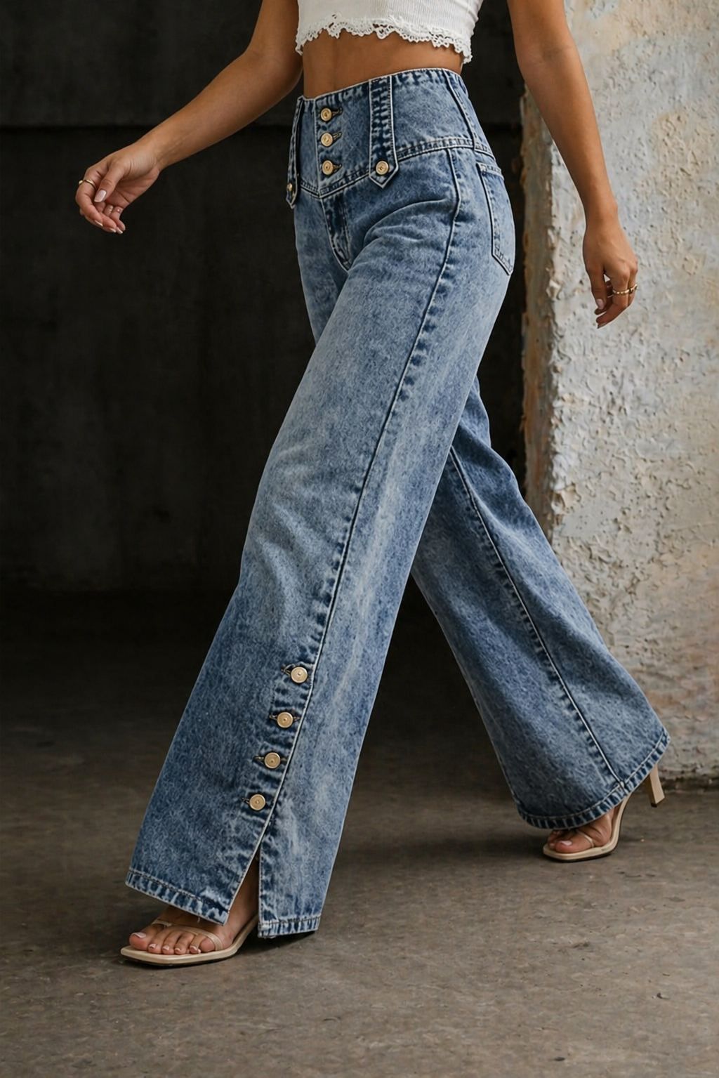 Jeans Tiro Alto