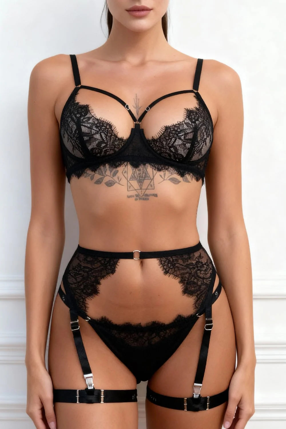 Conjunto de Encaje Lilith Noir