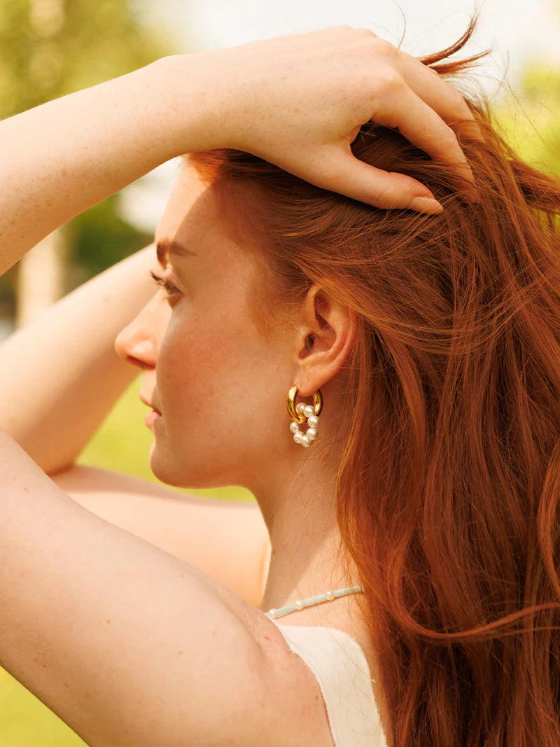 Pendientes Perla Marina