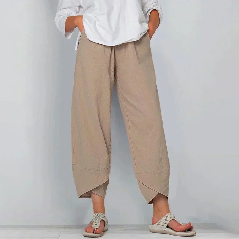 Pantalón Loose Verano - Caqui