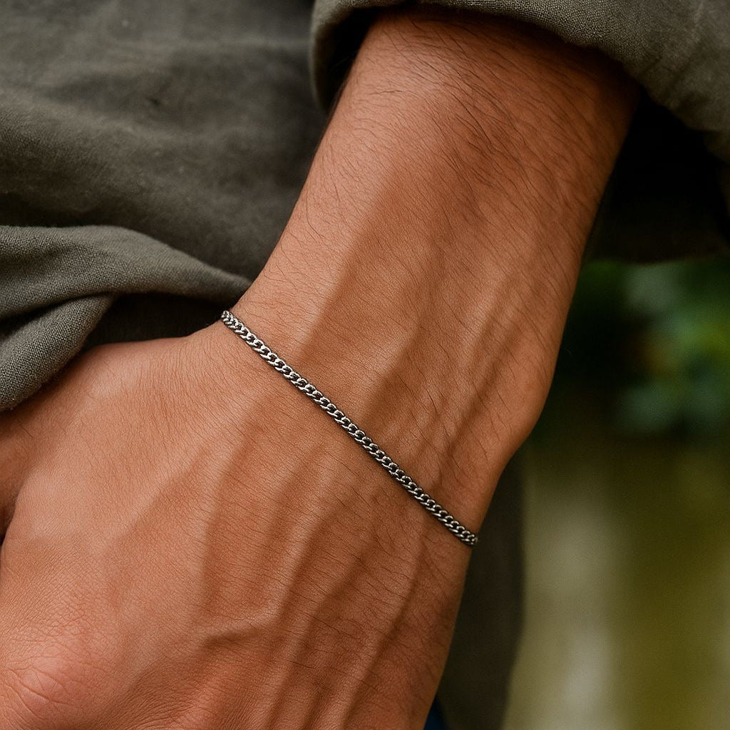 Pulsera Cubana Habana detalle eslabón