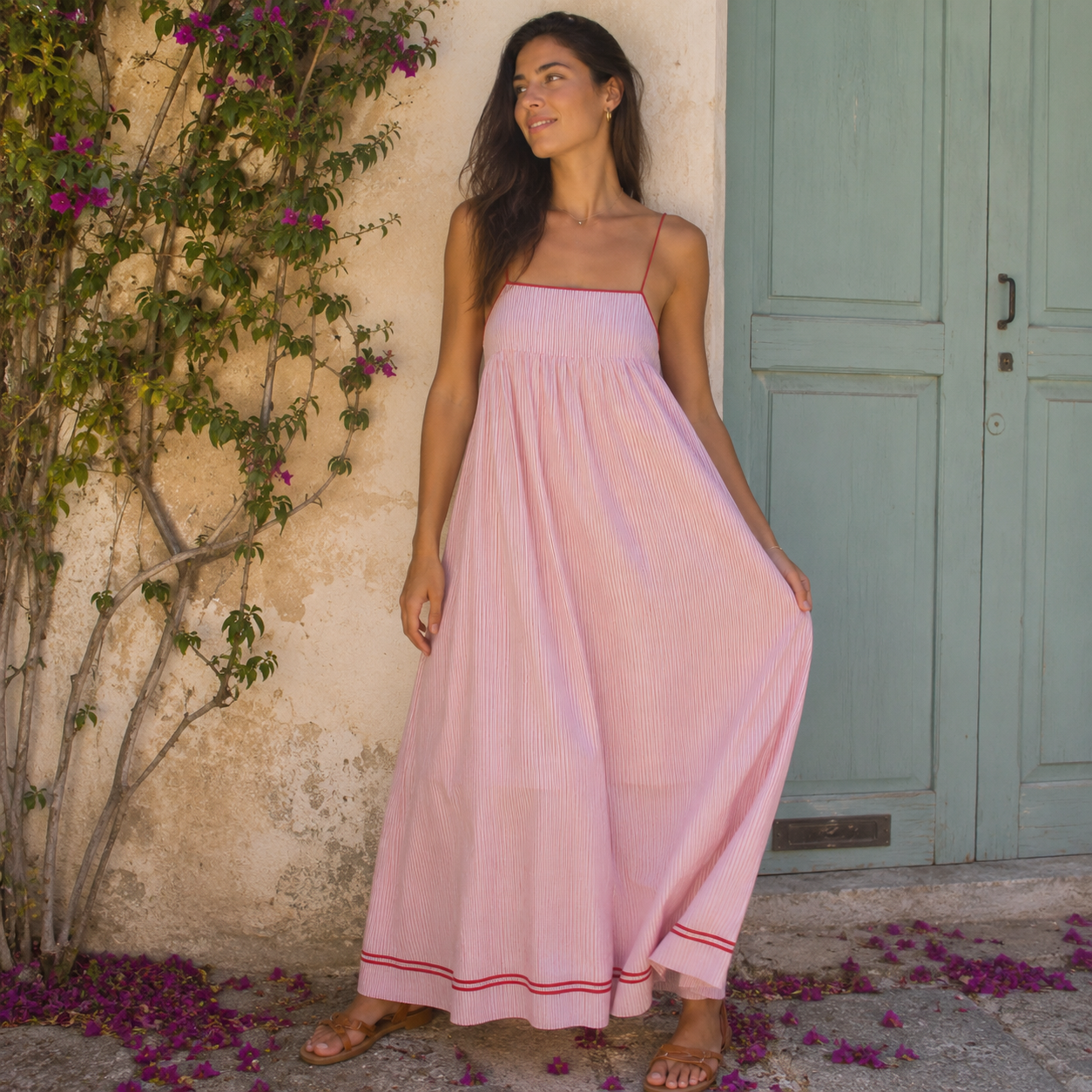 Vestido Maxi Paloma rosa