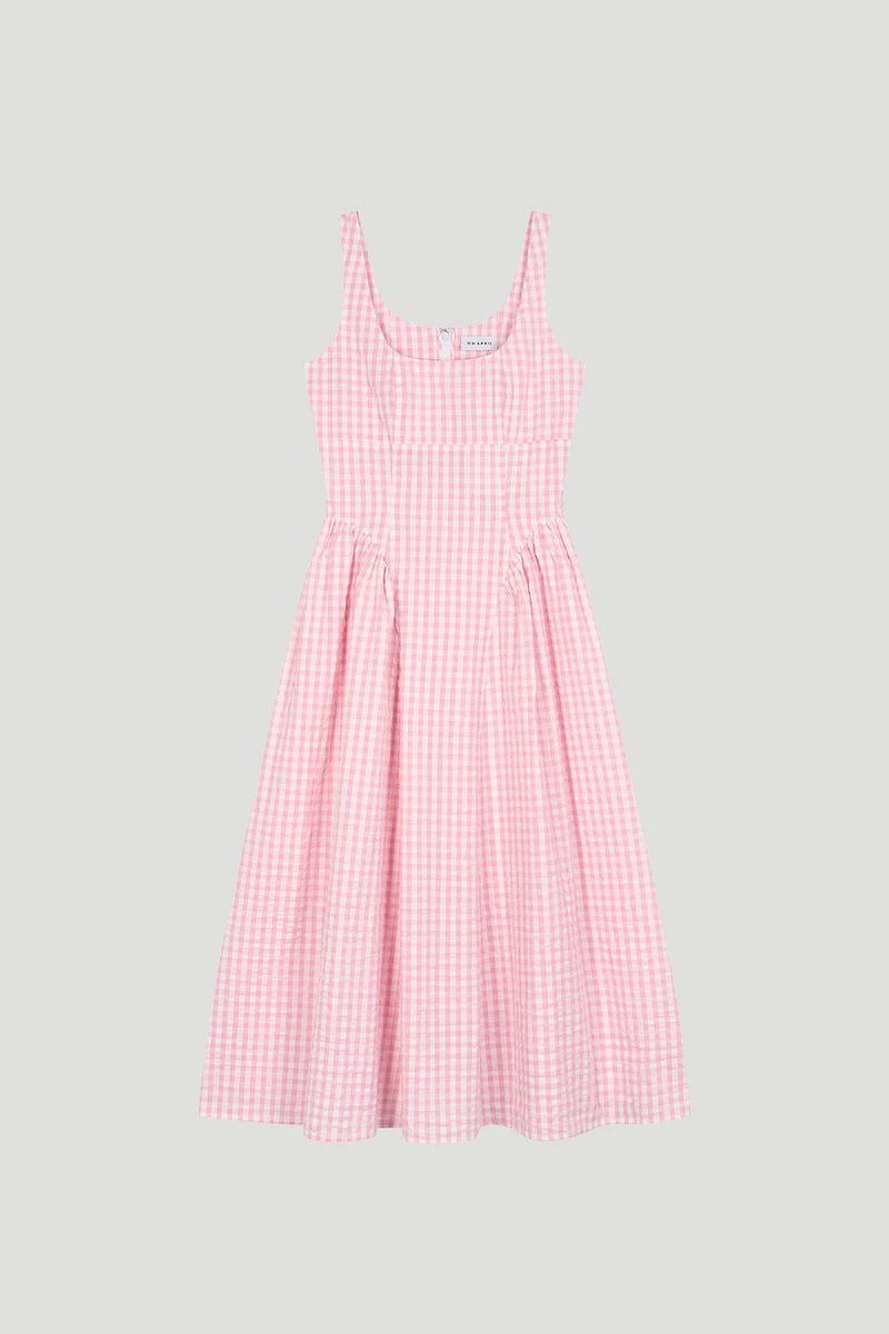 Vestido Rosalie Vichy Rosa