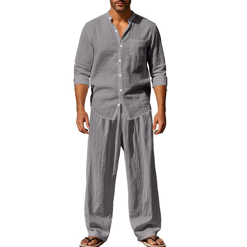 Conjunto Camisa Pantalón - Gris