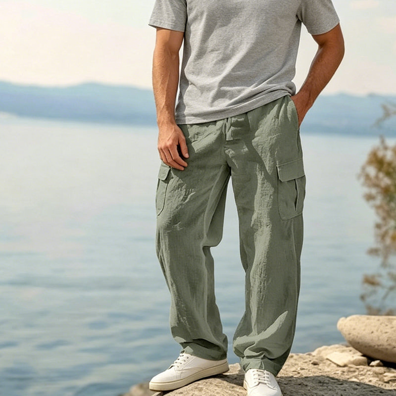 Pantalón Cargo Lino