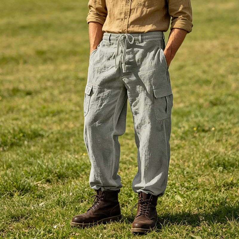 Pantalón Cargo Lino