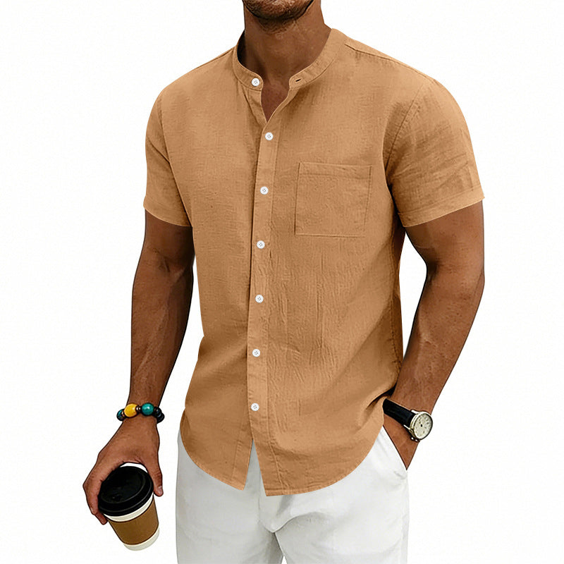 Camisa Manga Corta - Beige
